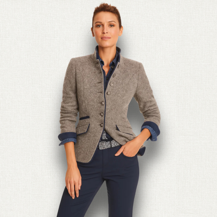 Valery | Cardigan collo alto