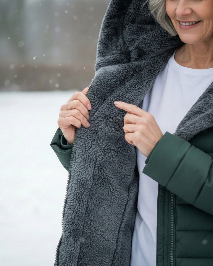 Michela | Cappotto invernale caldo con fodera in eco pile