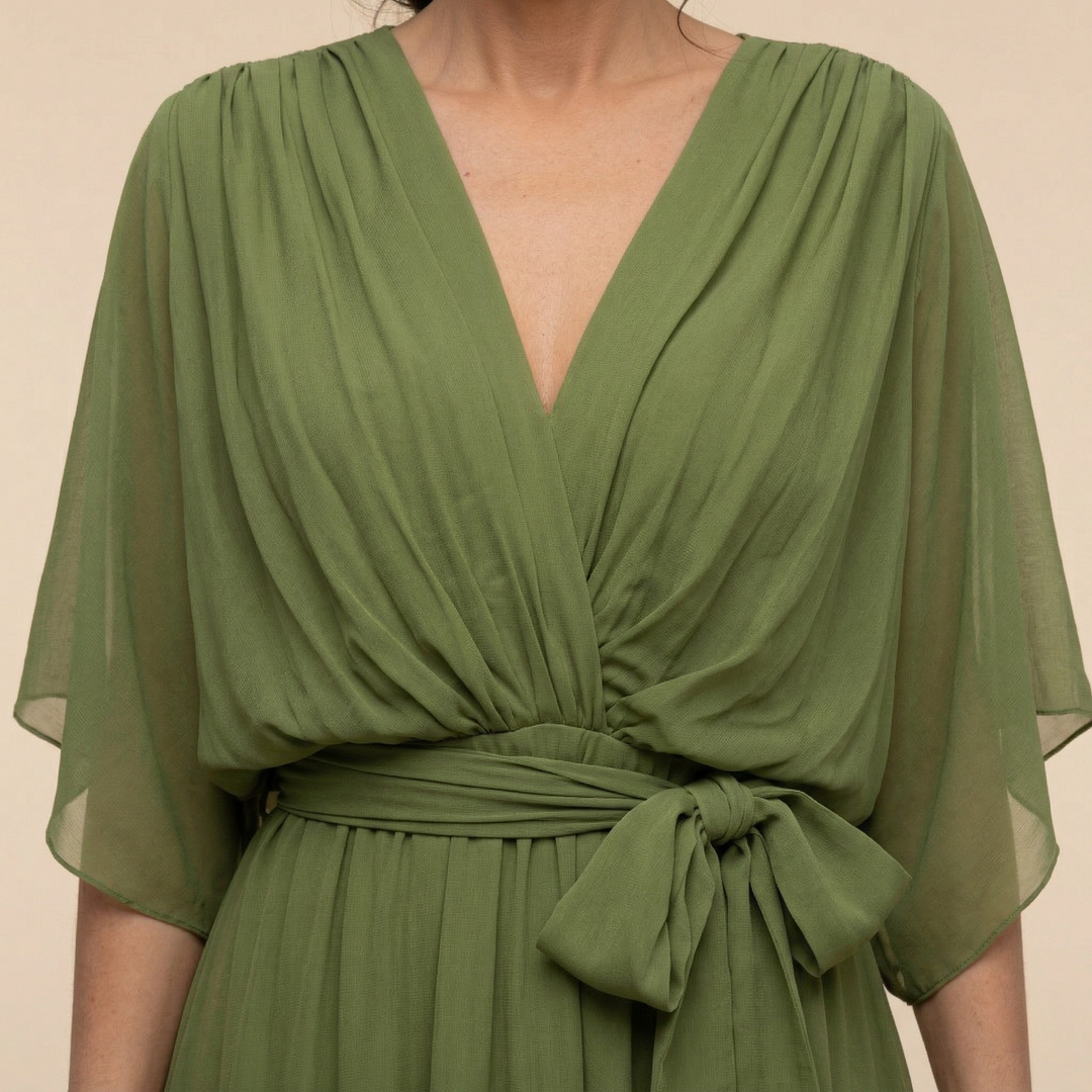 Sorena | Elegante Vestito Maxi con Scollatura a V