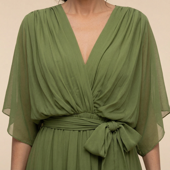 Sorena | Elegante Vestito Maxi con Scollatura a V