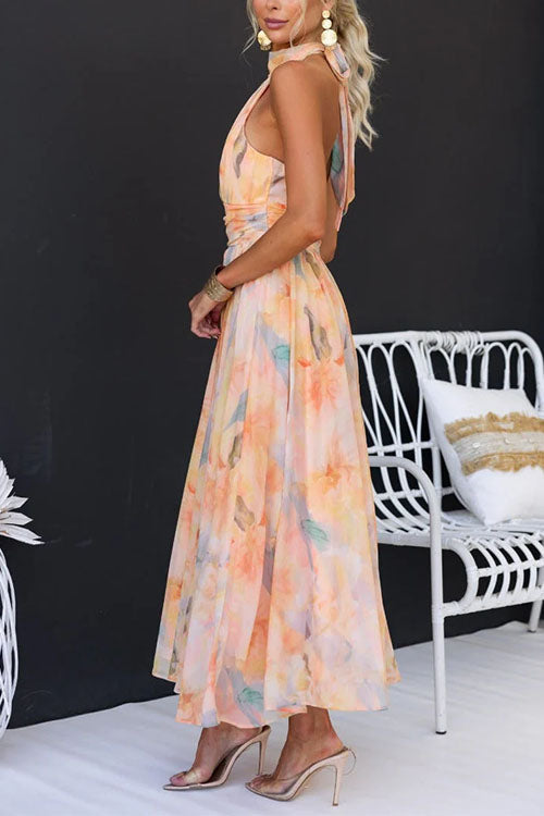 Firenze – Vestito Maxi Floreale