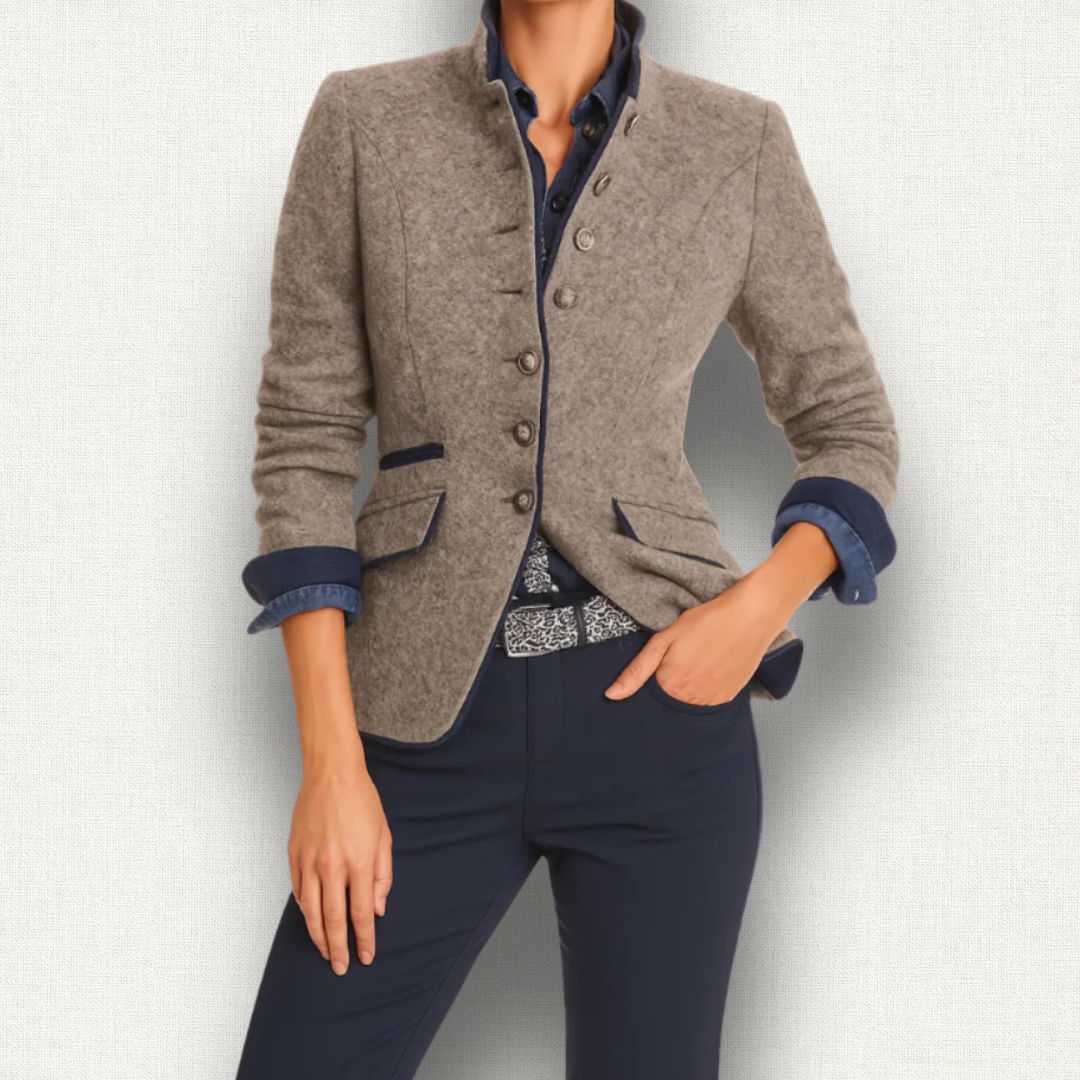 Valery | Cardigan collo alto