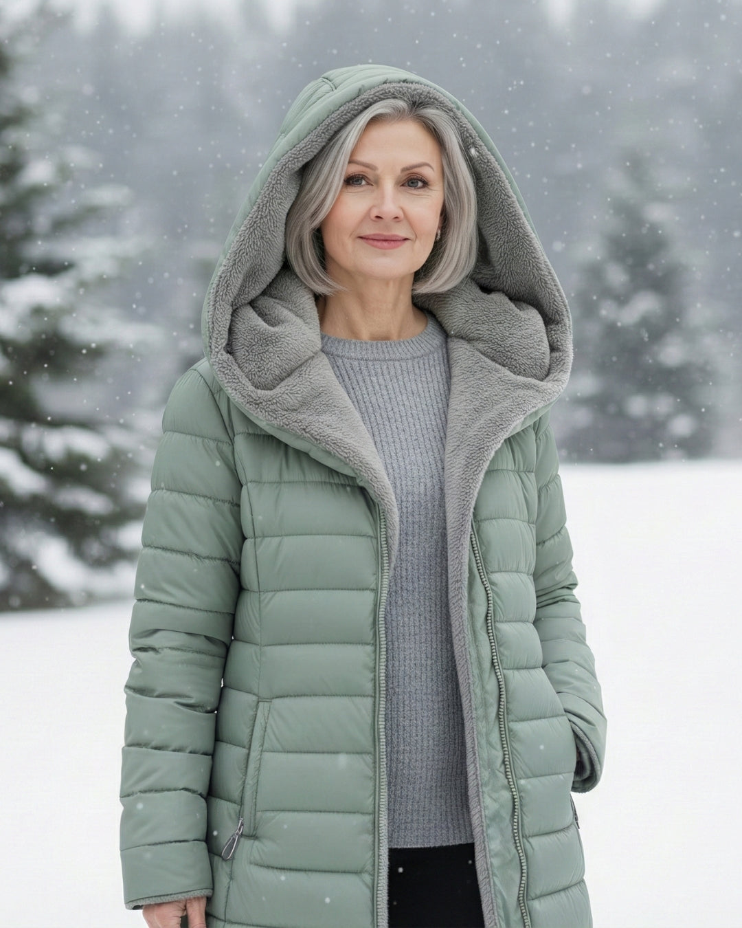 Michela | Cappotto invernale caldo con fodera in eco pile