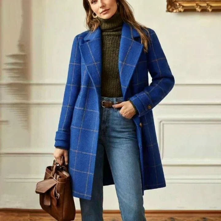 Emma – Cappotto a Quadri Classico
