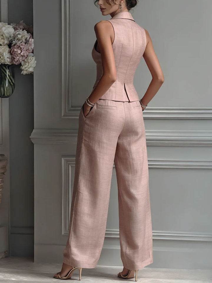 Camille - Completo a due pezzi con scollo a V